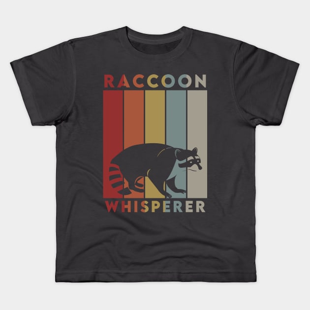 Raccoon Whisperer Kids T-Shirt by dankdesigns